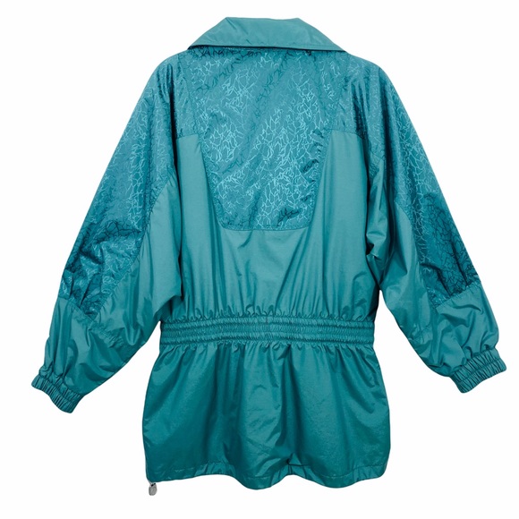 Vintage '80s Kaelin Ski Snuggler in Teal Green with Pockets/Draw Cords/Snaps - Picture 7 of 10
